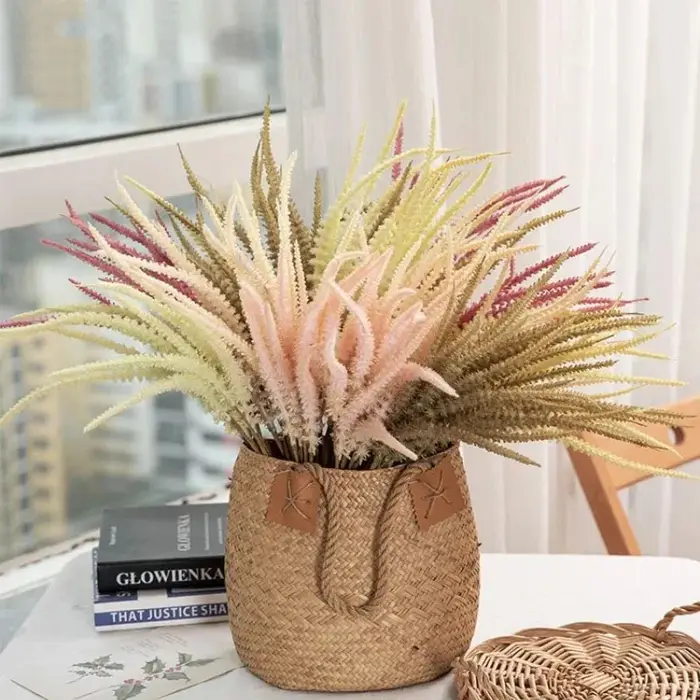 Fausses fleurs de sauge en plastique