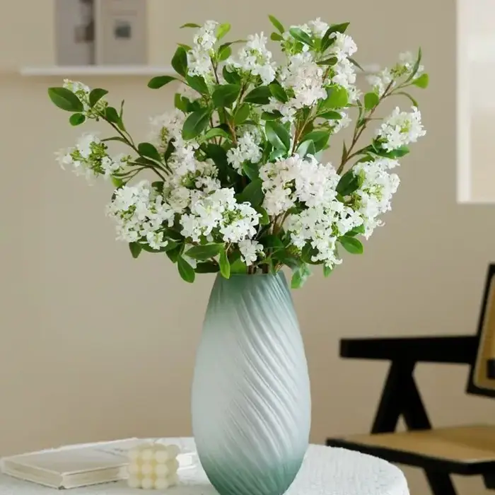 Fleur artificielle en soie de lilas pour bouquet de mariée