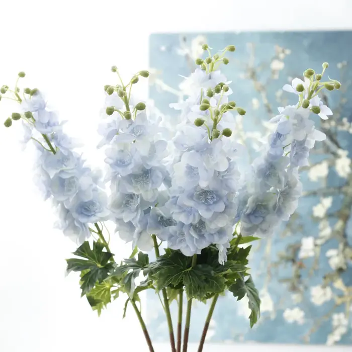 Lot de 4 fleurs artificielles en latex
