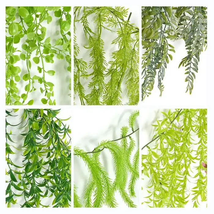 Plante artificielle verte en plastique