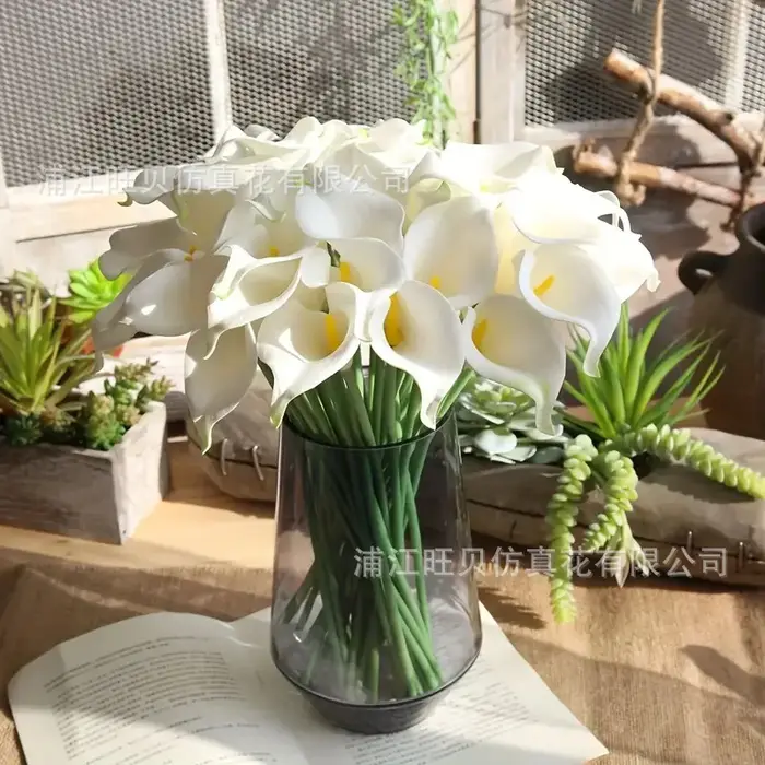 Mini fleur artificielle de calla en PU