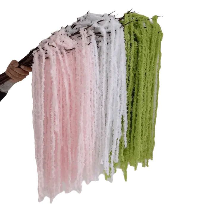 Beau cadeau multicolore Amaranthus artificiel suspendu plante fil ornement