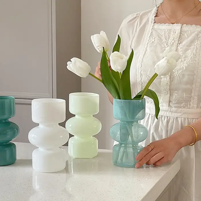 Vase décoratif en verre pour plantes d'ornement