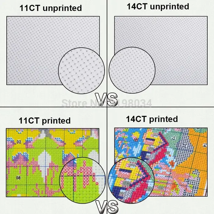Joy Sunday ensembles pour broderie point de croix fleurs plante bricolage Kits de couture motifs