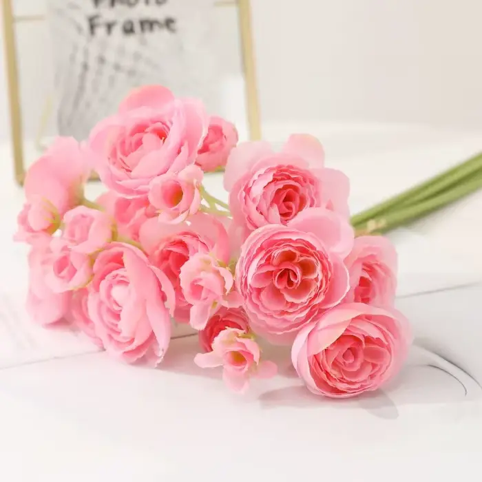 Bouquet de fleurs de thé artificielles de 40CM