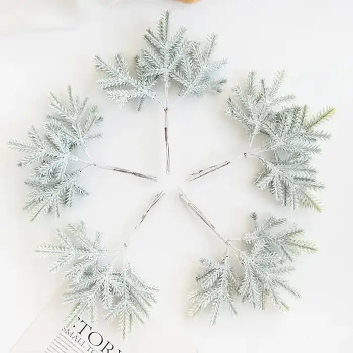 Plantes artificielles doré faux branches avec gel arbre de noël accessoire maison vase charges mariage décor scrapbook centres