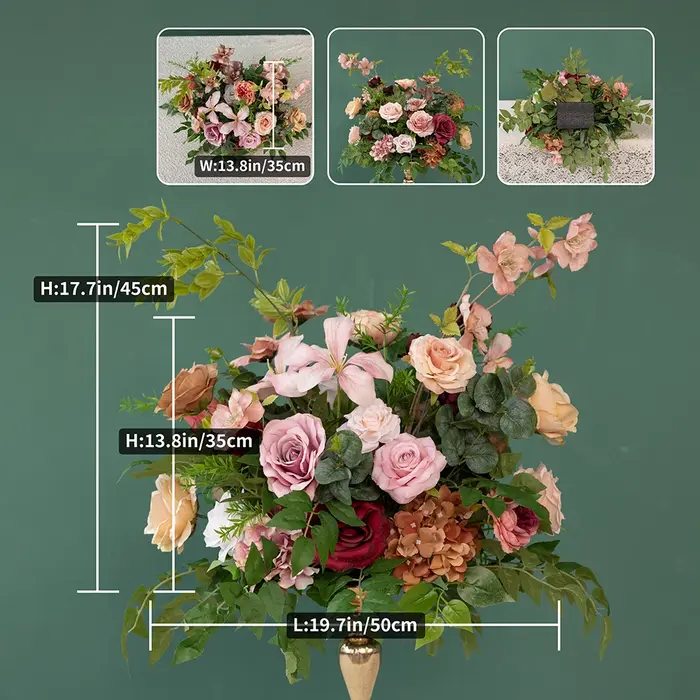 Arrangement de fleurs de pivoine