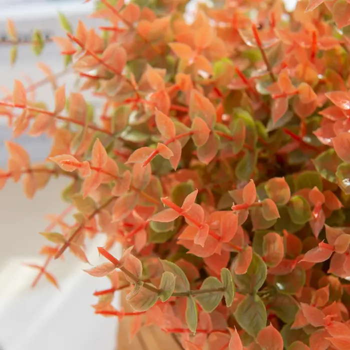 Plantes artificielles en plastique feuilles d'eucalyptus 2022 nouvelles décorations de noël pour maison jardin extérieur Vase de mariage Scrapbooking
