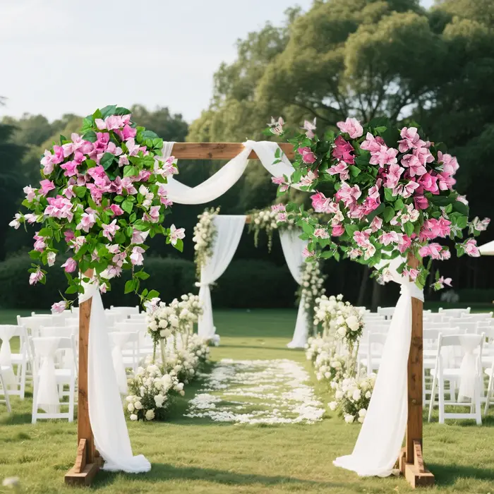 Bougainvillea artificielle florale à longue tige plantes