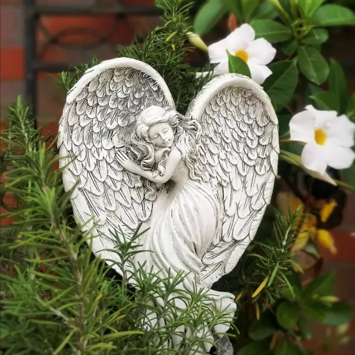Pot de fleur d'ange en résine créative