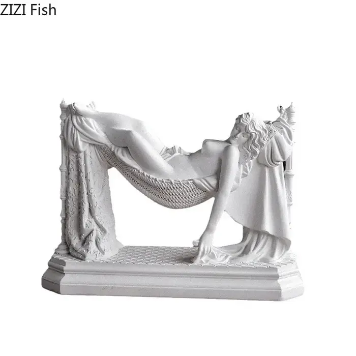 Statue de déesse vénus, figurines mythologiques, décoration de bureau, ornements, personnages créatifs, Sculpture en résine, décor esthétique de salle