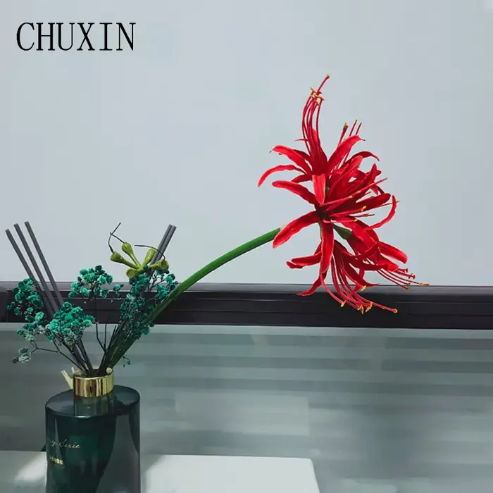 Branche de fleur de Higan en soie