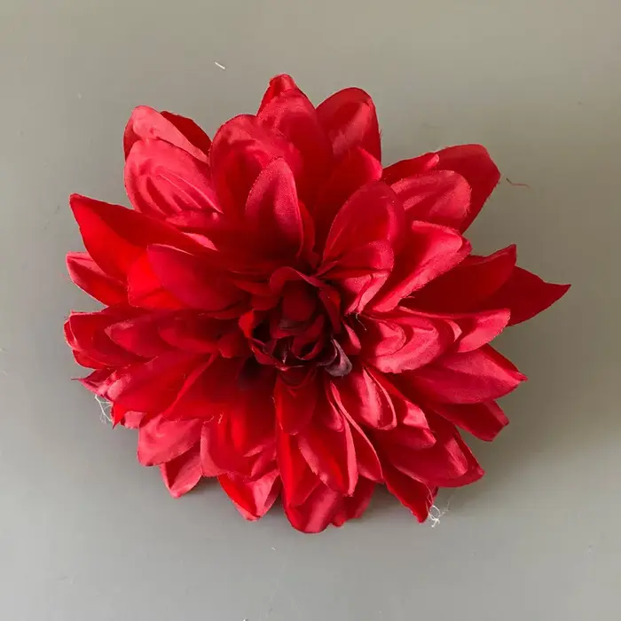 Têtes de fleurs en soie de dahlia, scrapbooking pour couronne de bricolage, toile de fond de mariage