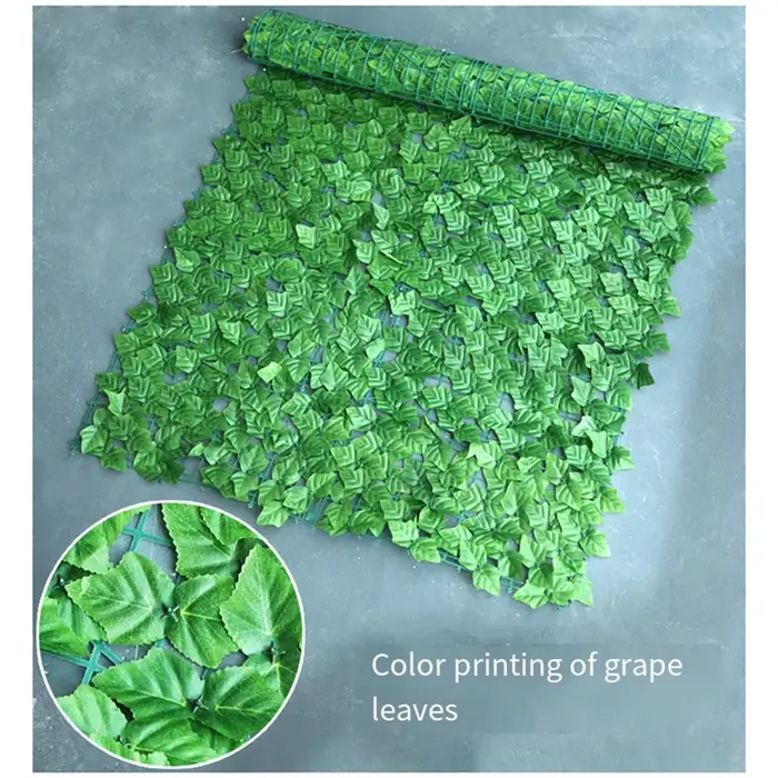Filet de clôture simulé, décoration de plante verte, feuilles artificielles, décoration de balcon de
