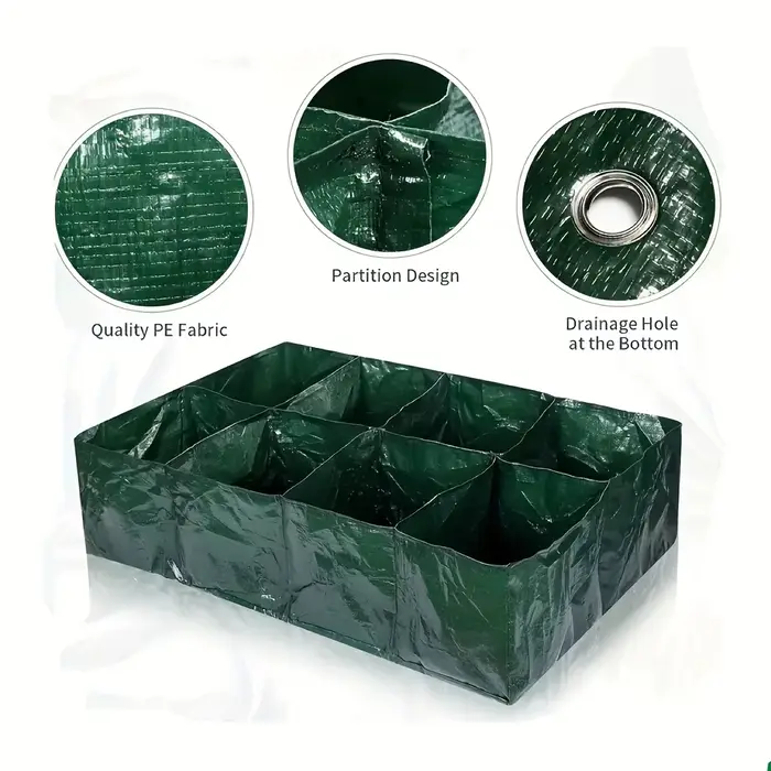 Sac de plantation multi-grille, sac de plantation à grille étanche PE, trou de Drainage, sac de plan