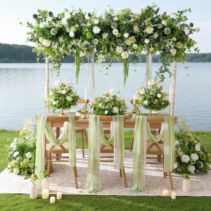 Composition florale artificielle Angela Flower A9074 Mori Greennry