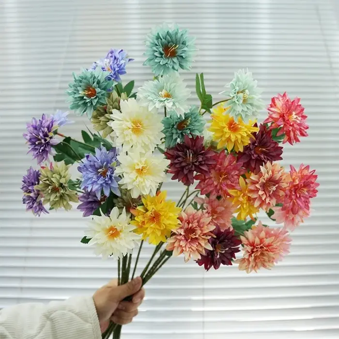 Fleur de Dahlia Artificielle de 64 cm de Long
