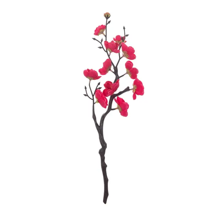 Fleurs artificielles fleur de prunier branche de pêche