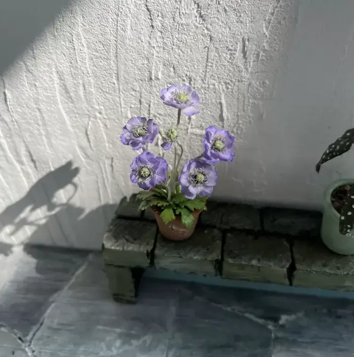 Ensemble de plantes miniatures 1:6, faits à la main, réalistes, fougères, érables, caladium en pot, tailles personnalisées exclusives, décoration de jardin pour maison de poupée BJD, art décoratif BJD