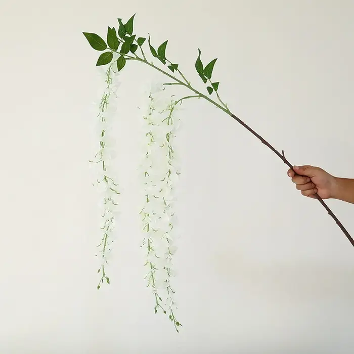 Belles fleurs de Simulation, plante florale de glycine de 104cm, fausses plantes en soie, décoration