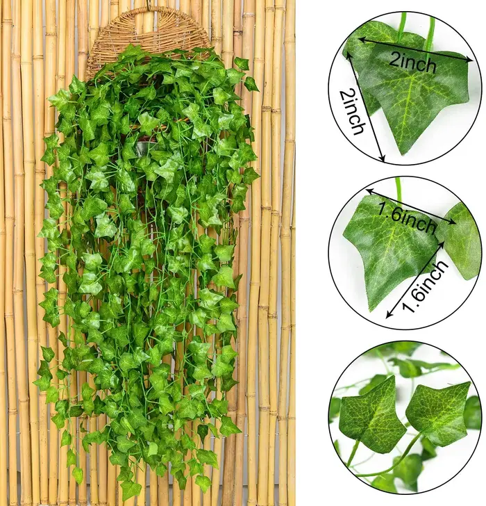 Plantes de feuilles de lierre artificielles de haute qualité