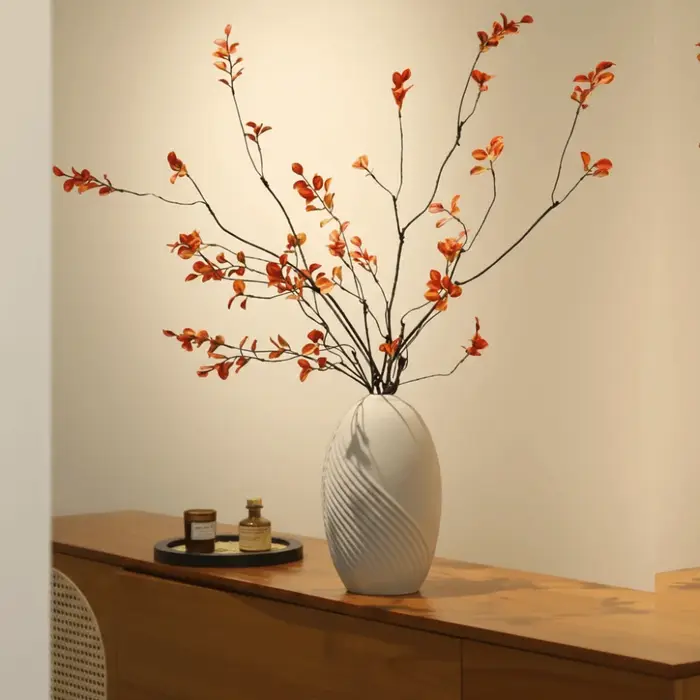 Feuilles d'érable artificielles en plastique