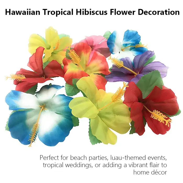 Fleurs d'hibiscus hawaïennes pour fête d'été