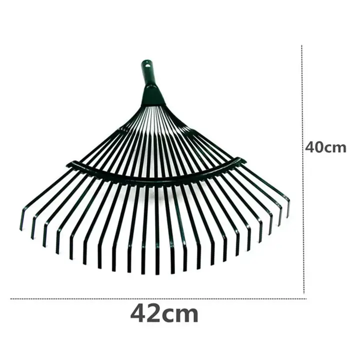 Râteau à feuilles de jardin à 22 dents