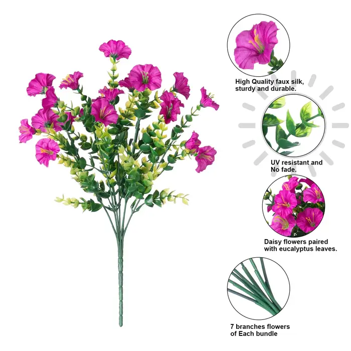Fleurs artificielles pour décoration extérieure