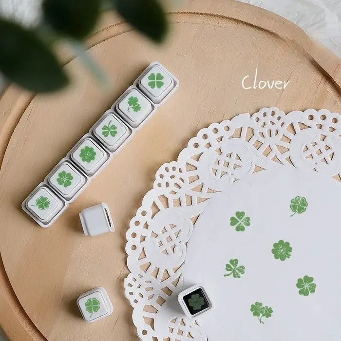 Ensemble de tampons naturels 6-en-1 Quatre Saisons : Feuilles