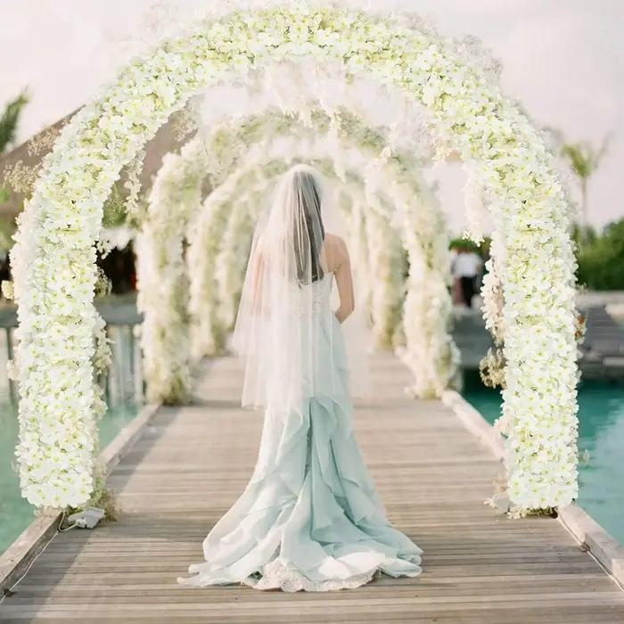 Guirlande de fleurs de cerisier artificielles