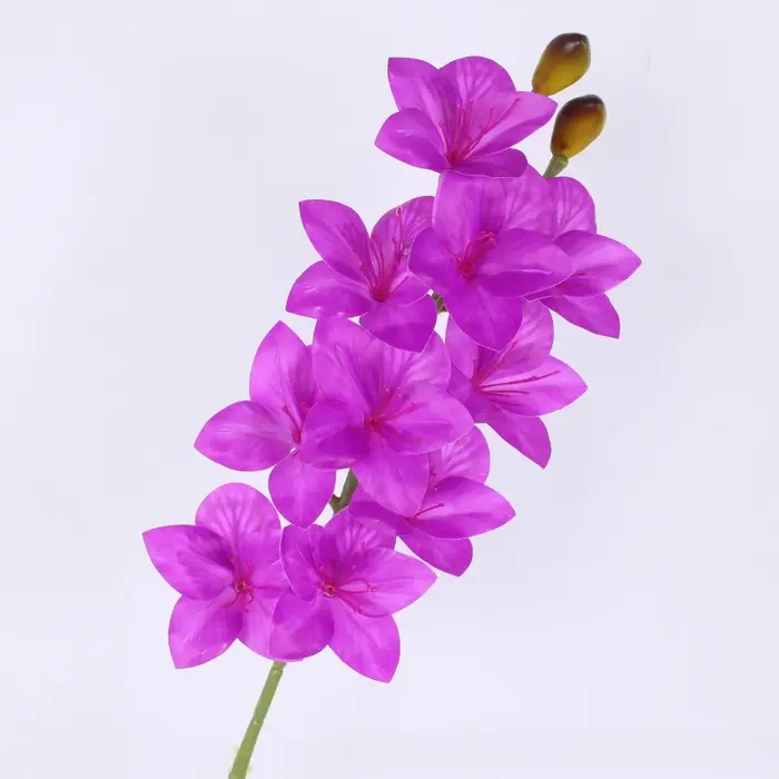 6 pièces de fleurs artificielles en PU, branches de Bauhinia, fleurs artificielles réalistes au touc