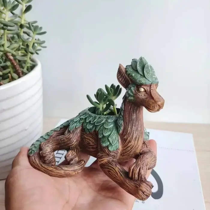 Jardinière d'arbre de dragon créative