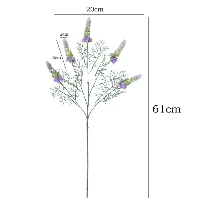 Spray floral artificiel de 24 pouces