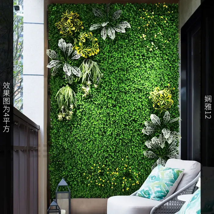 Le panneau mural d'herbe de plante artificielle convient à la décoration de jardin et de Jungle