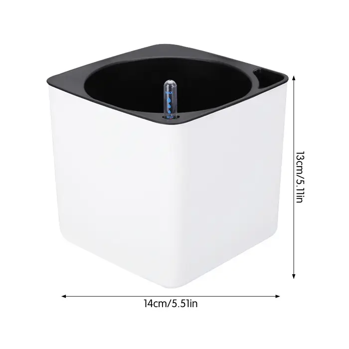 Pots de jardinière à arrosage automatique avec Pots de compteur de niveau d'eau, Pot de plante auto-