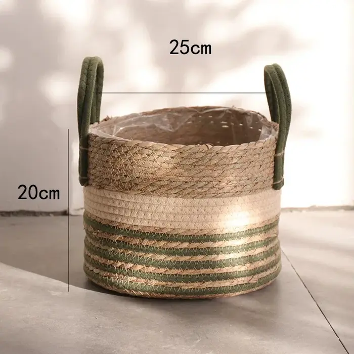 Panier en osier naturel pour jardinière