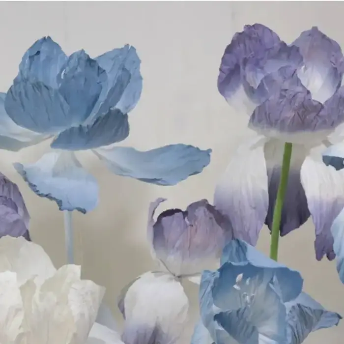 Fleur artificielle en papier à grande Iris