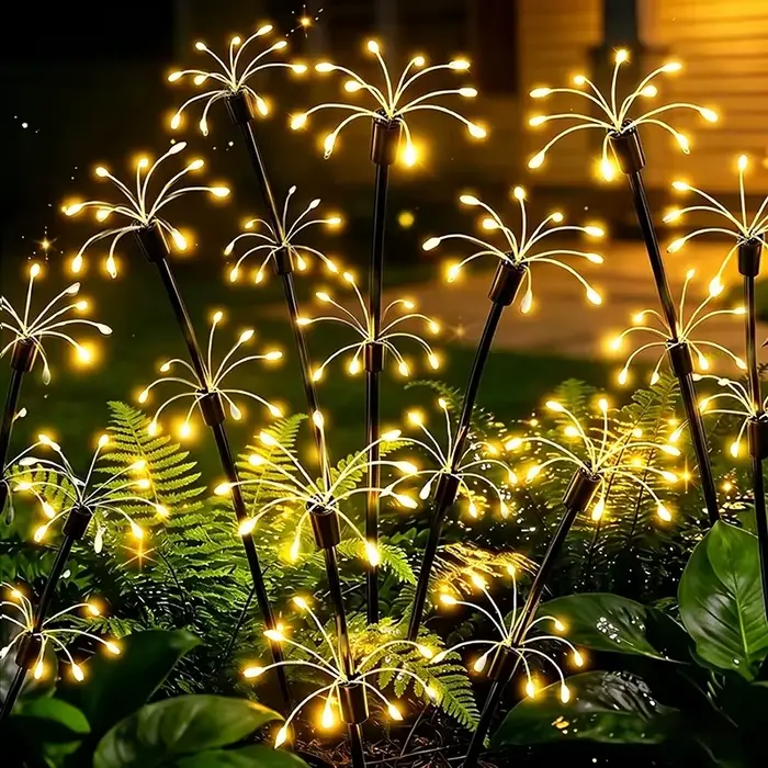 Lampes solaires féeriques en forme de fleurs