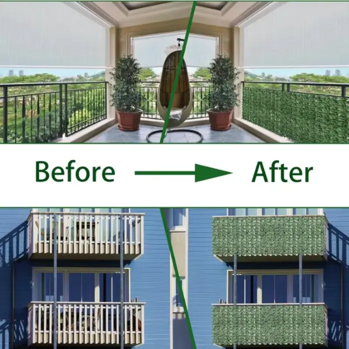 Panneau mural de plante de clôture de lierre artificiel 100x300cm