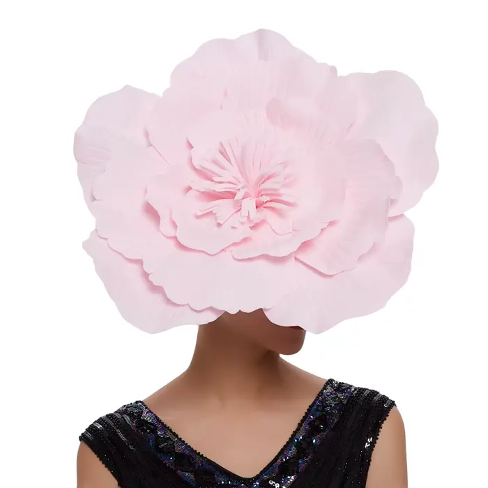Femmes grande fleur bandeau de cheveux arc fascinateur chapeau coiffure maquillage de mariée bal Photo Shoot