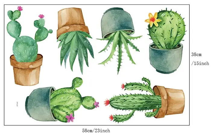 Ensemble de pots de fleurs en Pot de Cactus