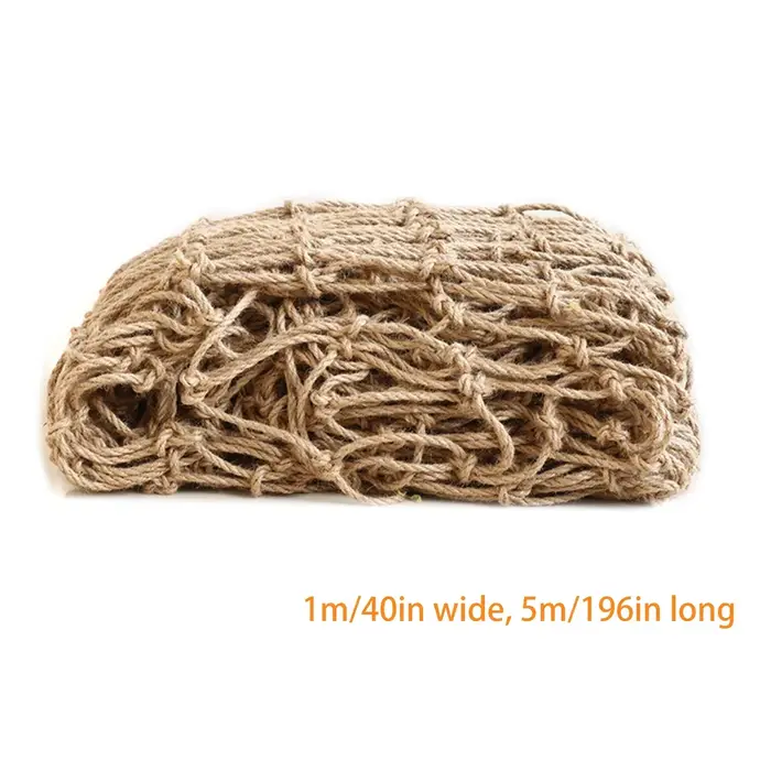 Filet en ULde chanvre pour plantes grimpantes, maille de plafond, outil de support de plante, escali