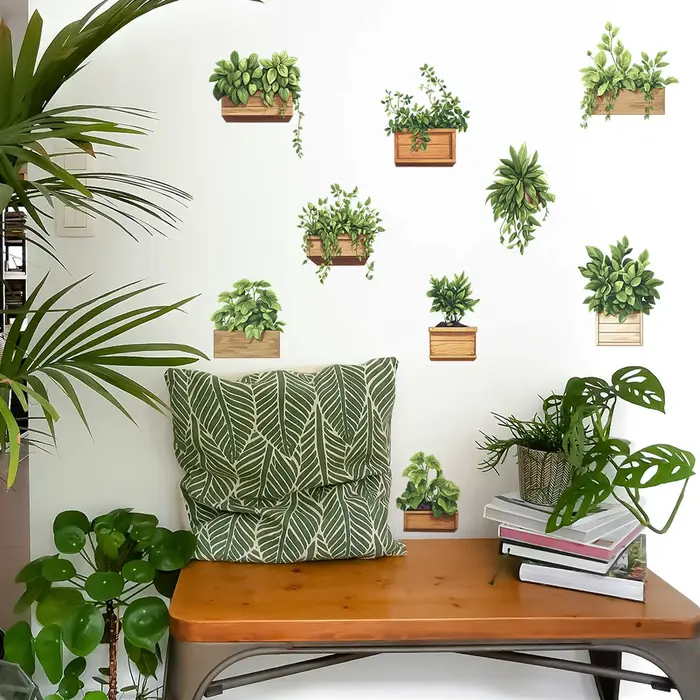 Plantes en pot de plantes vertes fraîches