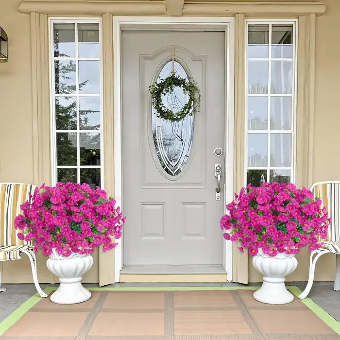 Fleurs artificielles pour décoration extérieure