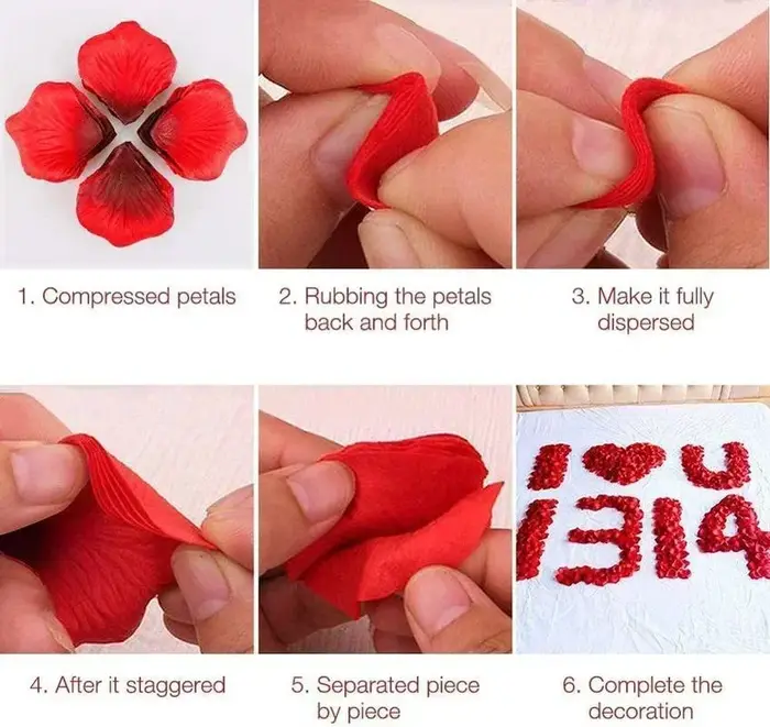 2000/100 pièces pétales de Rose artificielles fleurs colorées Roses en soie faux pétale pour romantique saint valentin cadeaux de mariage décor