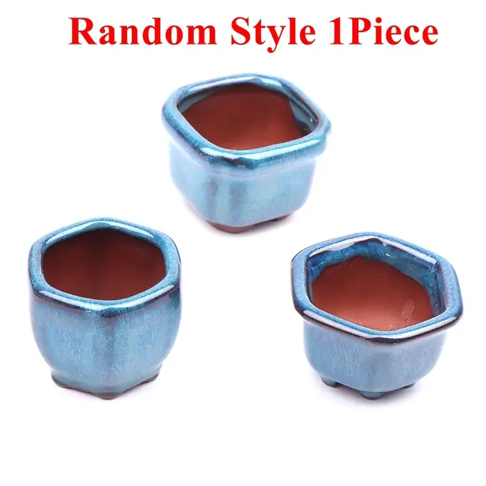 Mini pots de plantes avec trous, pot de fleurs bonsaï de style chinois, jardinière de jardin, artisa