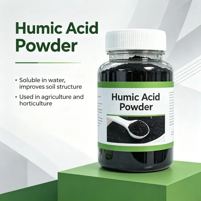 Poudre d'humate de sodium biologique, acide humique, engrais aux oligo-éléments pour plantes, en pot