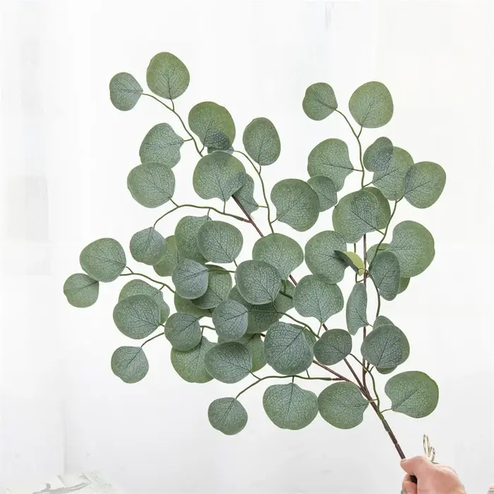 Plantes Artificielles Feuilles D'eucalyptus En Plastique, Bouquet De Mariage, Maison, Jardin, Fleurs