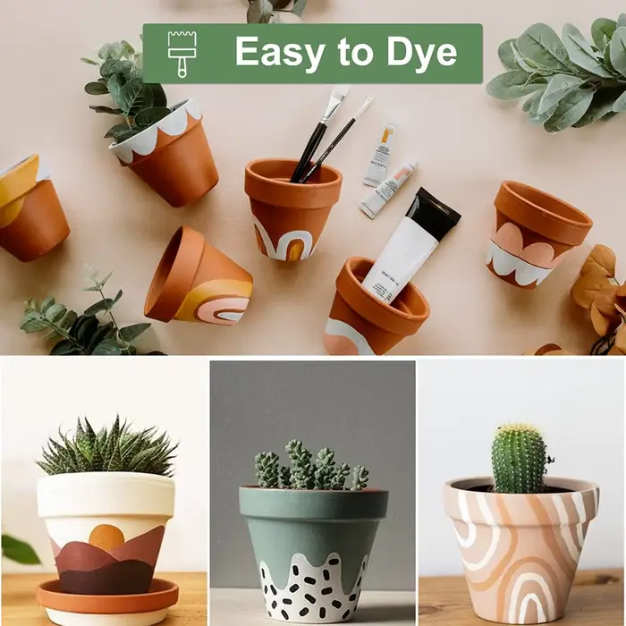 Pots Terra Cotta de 1.8 pouces, 16 pièces, jardinière en poterie, Pots de fleurs Cactus, Pot Succulent avec trou de Drainage, idéal pour les plantes, l'artisanat